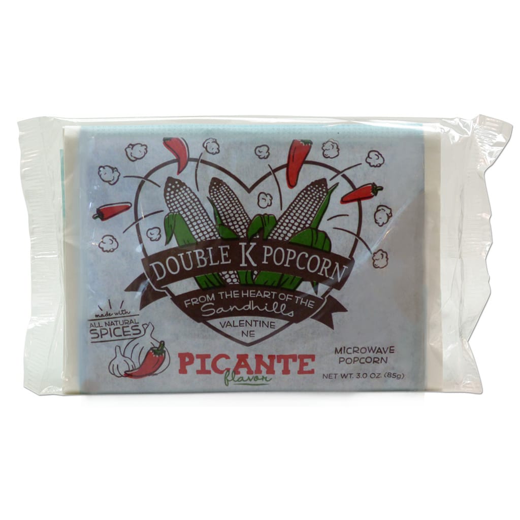 Picante Microwave Popcorn FREE SHIPPING 18 Bags Double K Popcorn